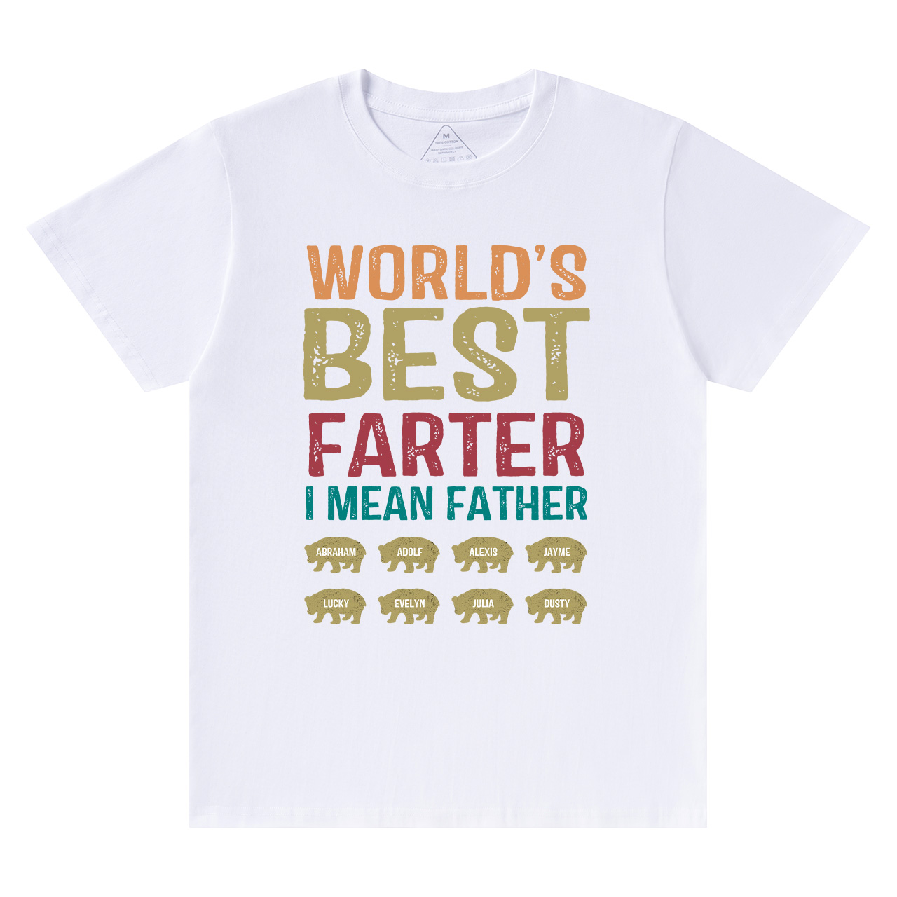 Personalized World's Best Farter I Mean Father Funny Shirt