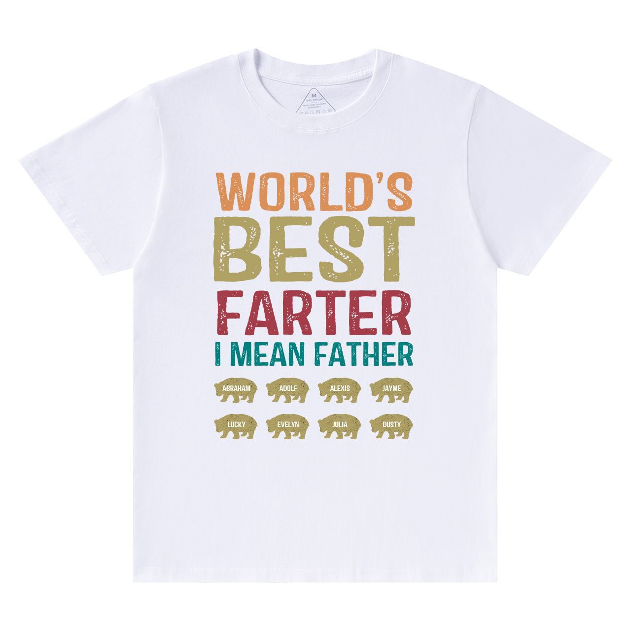 Personalized World's Best Farter I Mean Father Funny Shirt