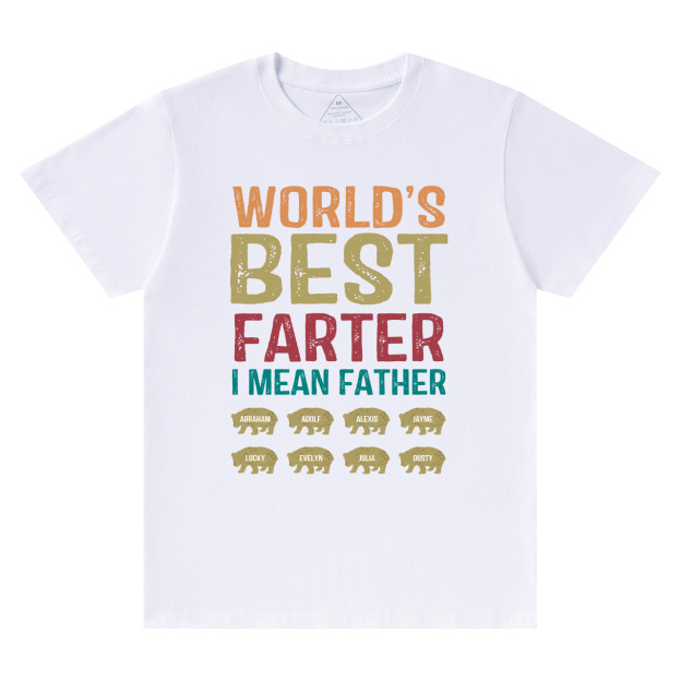 Personalized World's Best Farter I Mean Father Funny Shirt