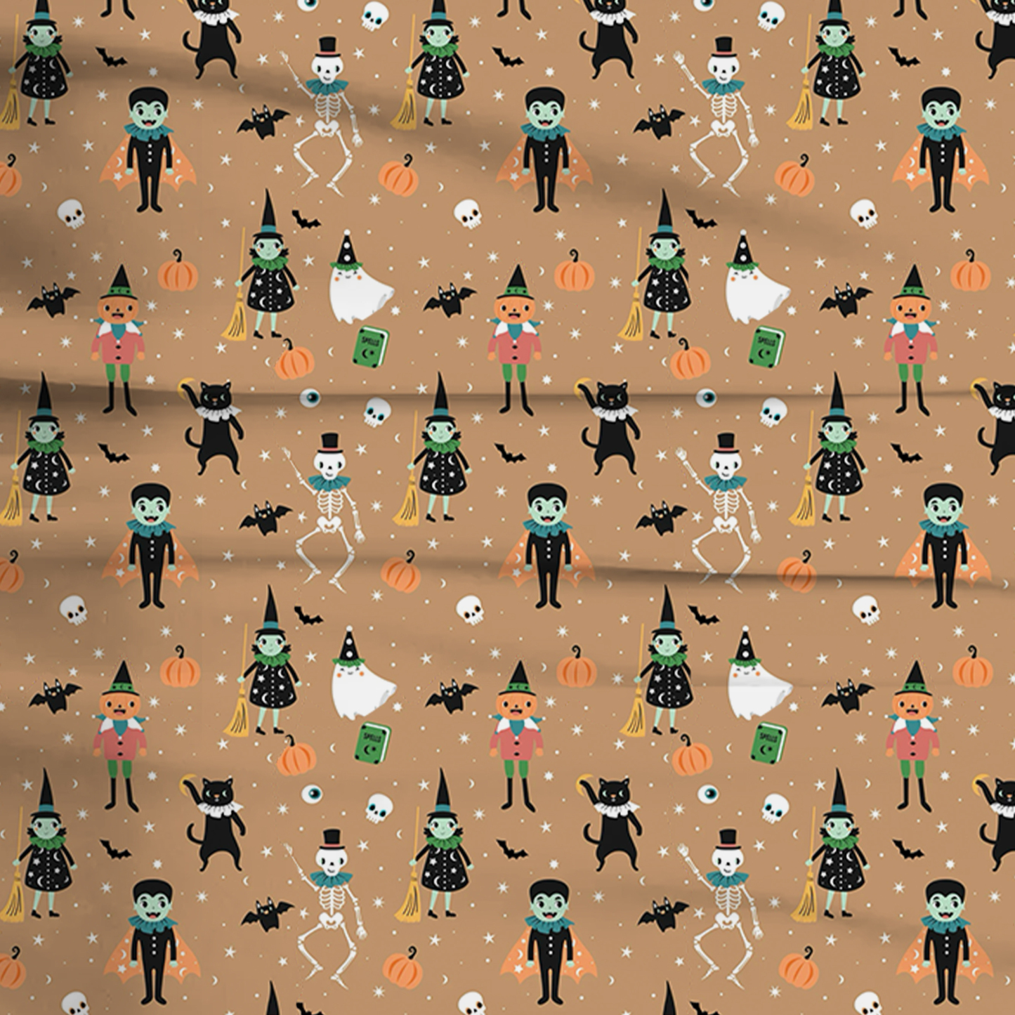 Vintage Halloween Two-Piece Pajama Set For Kids