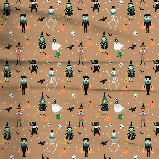 Vintage Halloween Two-Piece Pajama Set For Kids