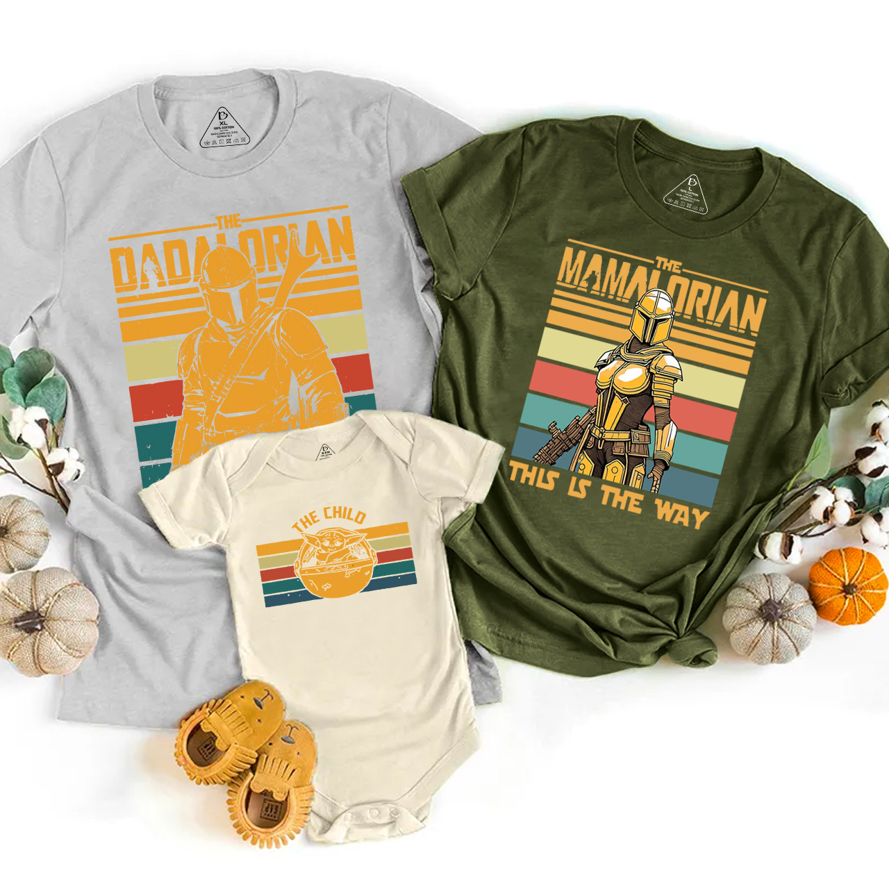 Dadalorian And Mamalorian Family Matching Tees Beepumpkin