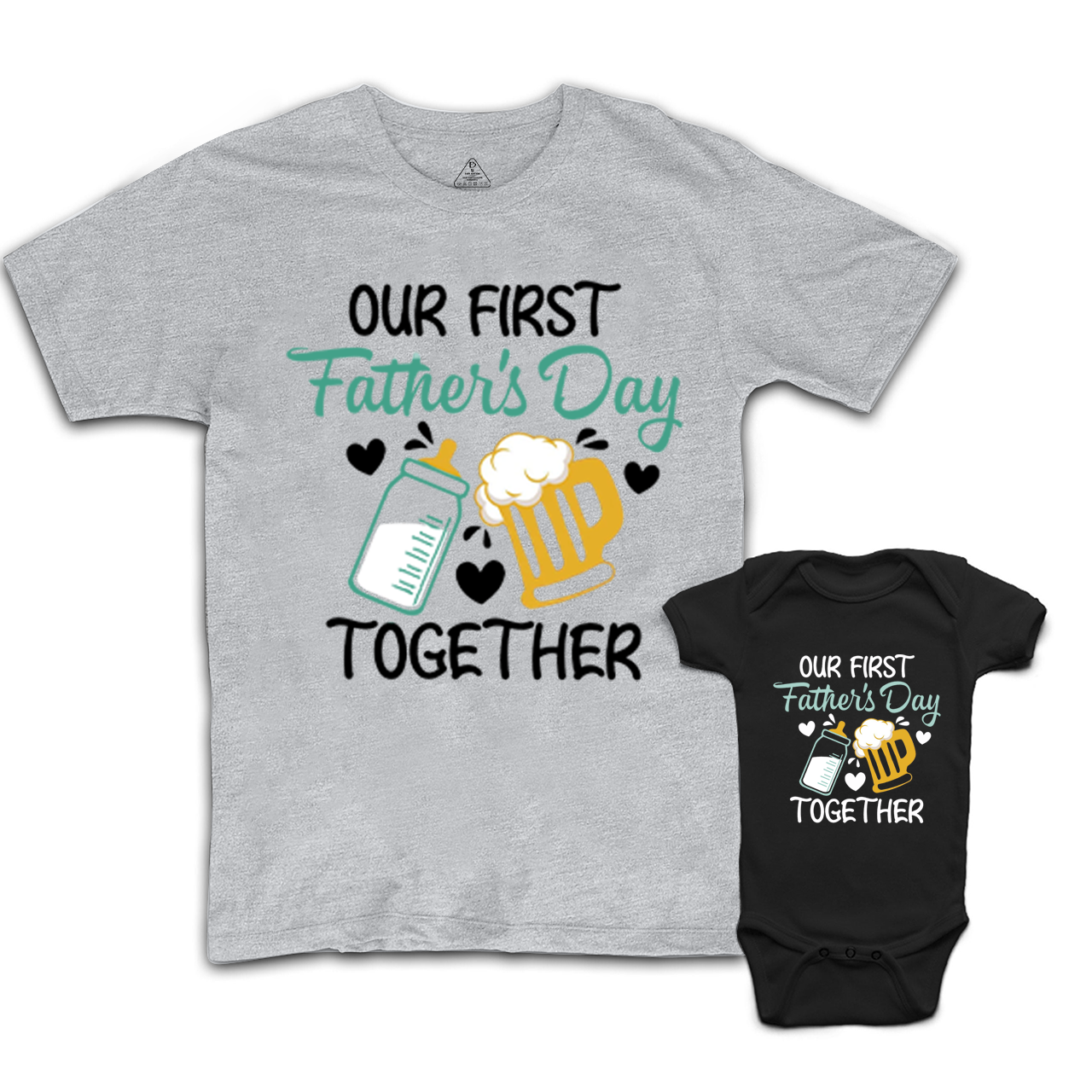 Our First Father's Day Together Dad&Me Matching Shirts