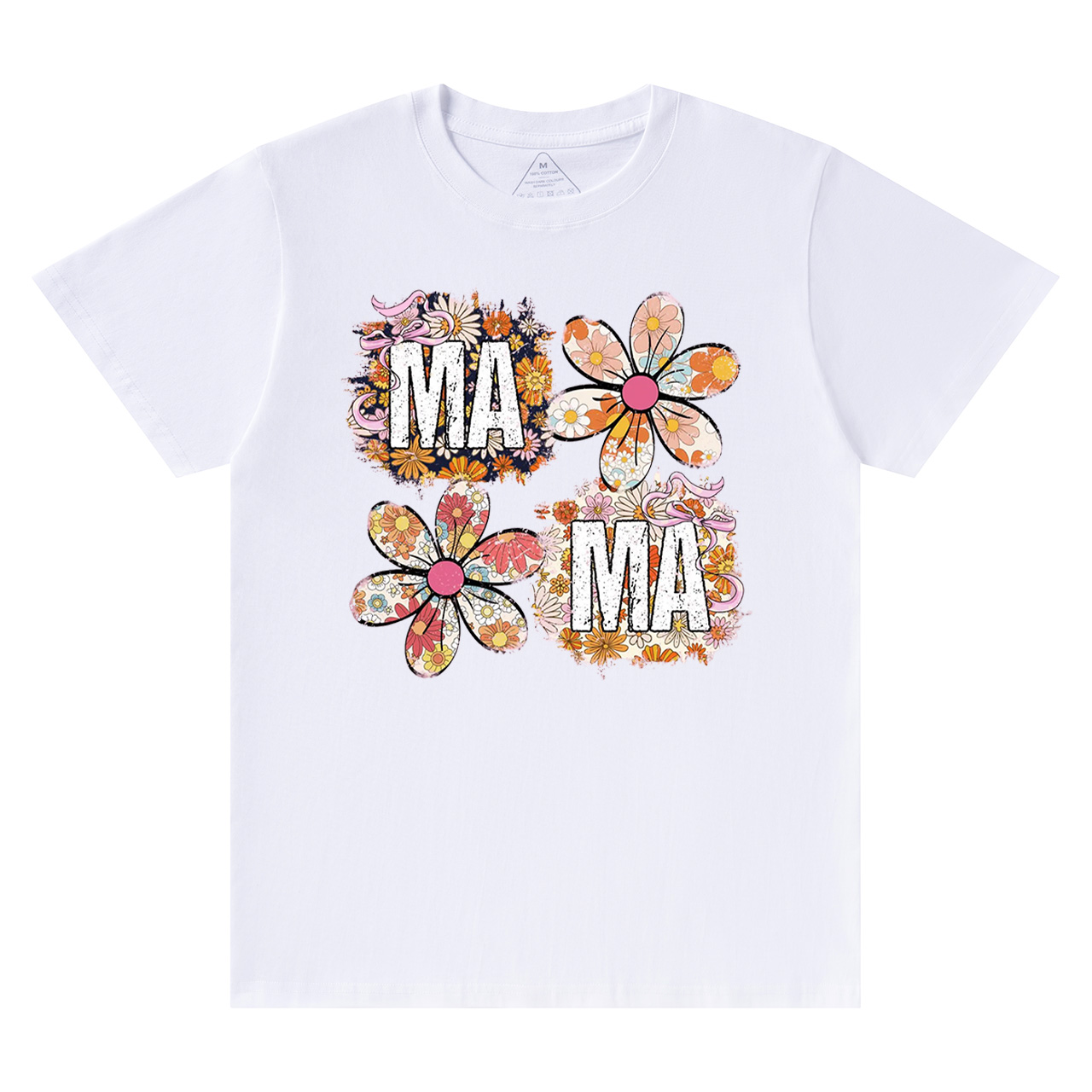 Retro Comfort Colors Floral Mama T-Shirts