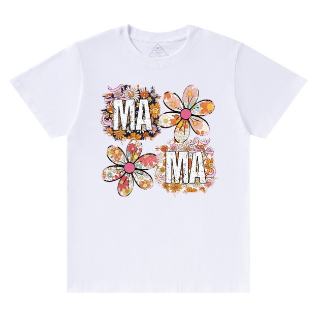 Retro Comfort Colors Floral Mama T-Shirts