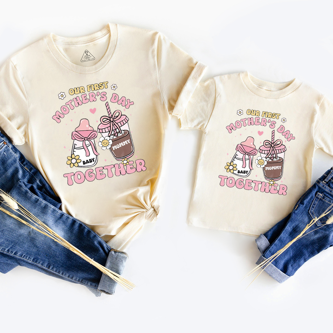 Personalized Our First Mothers Day Together Mom&Me Matching Tees