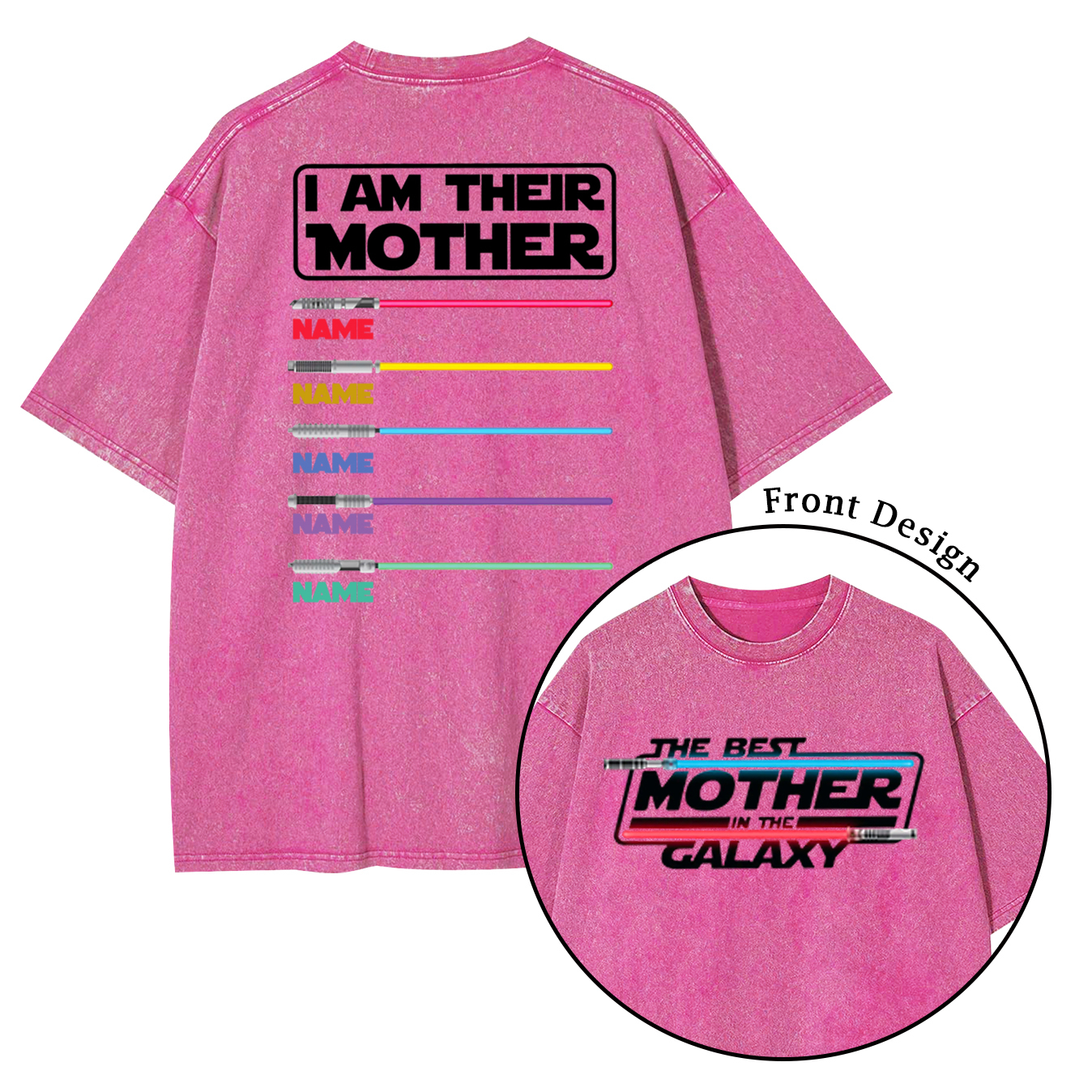 Personalized I Am Their Mother SW Washed T-Shirts