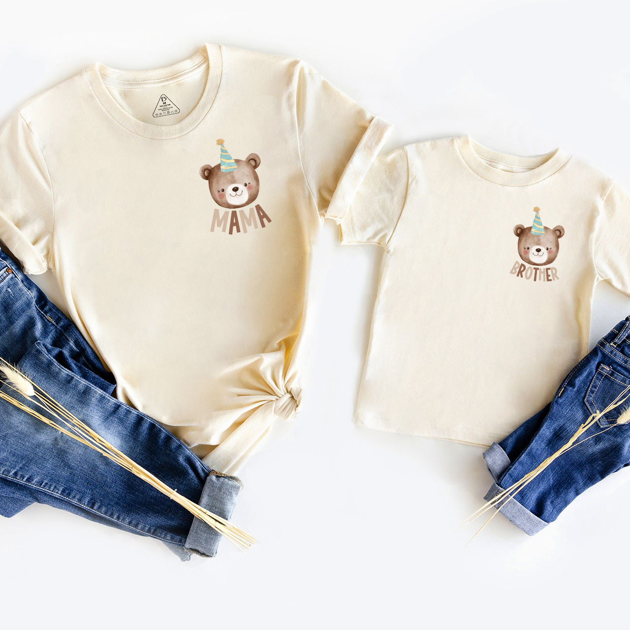 Beary First Birthday Mom&Me Matching Tees