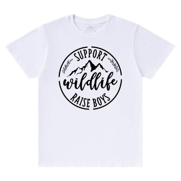 Support Wildlife Raise Funny Mom Gift Shirt