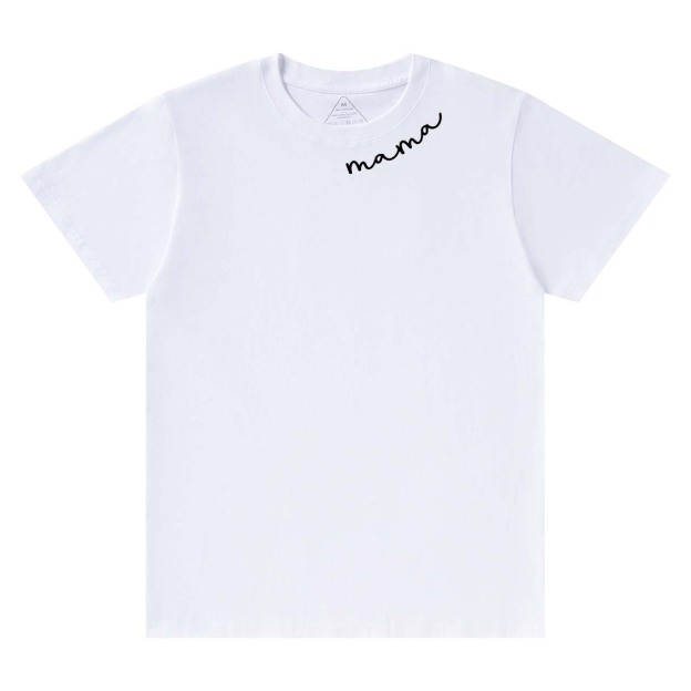 Collar Curved Mama Shirt For Mama