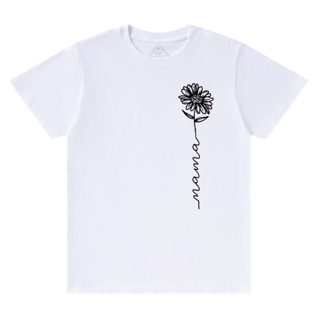 Flower With Mama Retro Gift Shirts