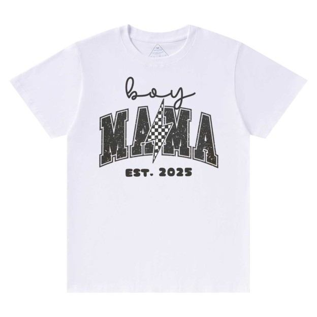 Personalized Boy Mama Est Date T-Shirts