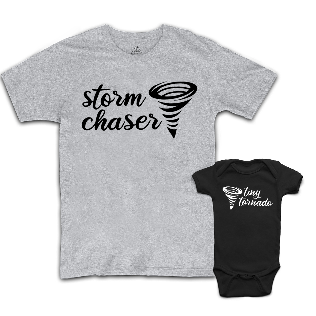 Storm Chaser Tiny Tornado Dad&Me Matching Shirts