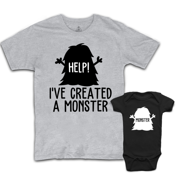 MONSTER Matching Tees For Dad and me