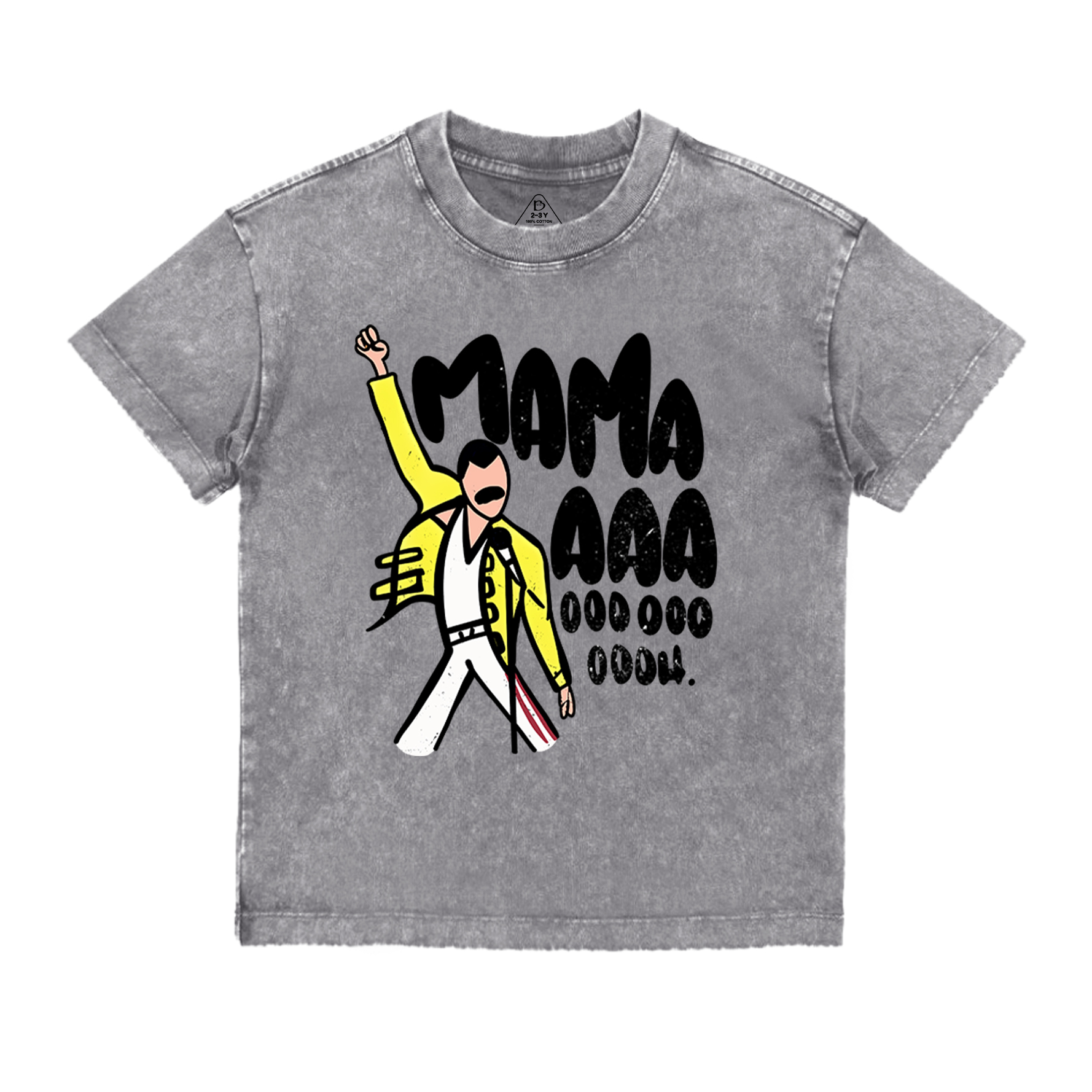 Mama Aaa Oooh Toddler&Kids Washed Tees          
