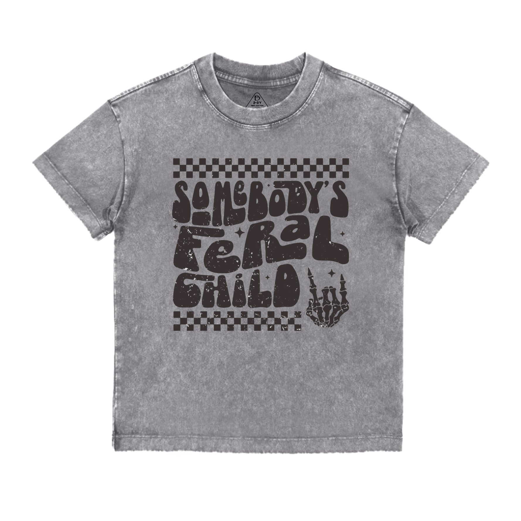 Somebody's Feral Child Toddler&Kids Washed Tees
