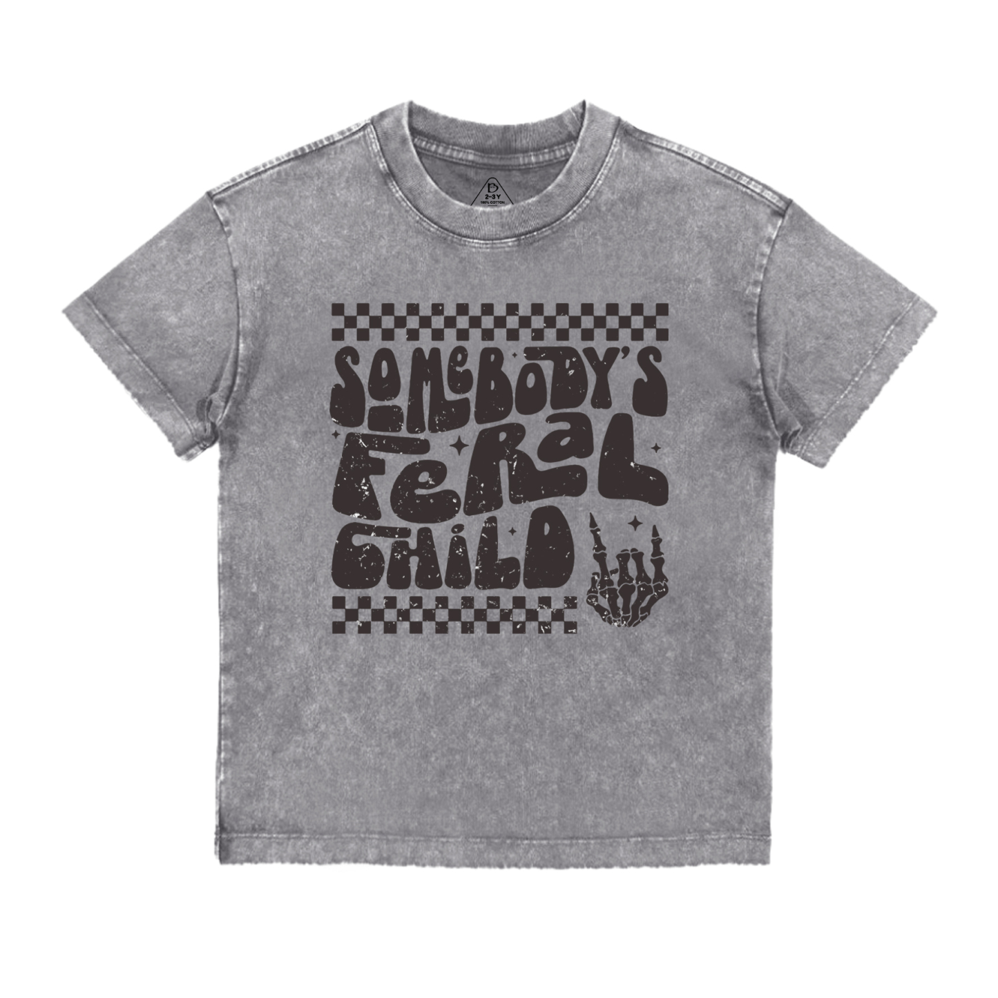 Somebody's Feral Child Toddler&Kids Washed Tees