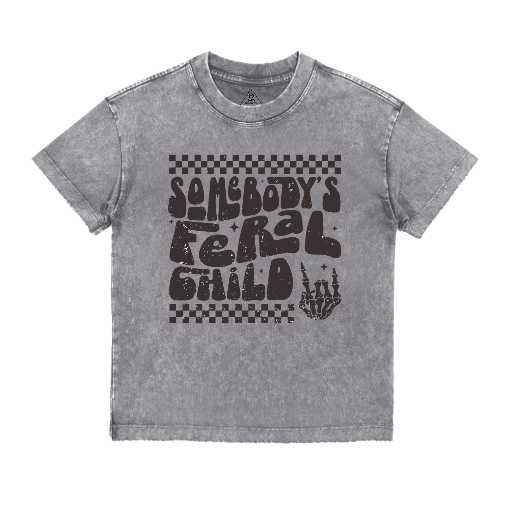 Somebody's Feral Child Toddler&Kids Washed Tees