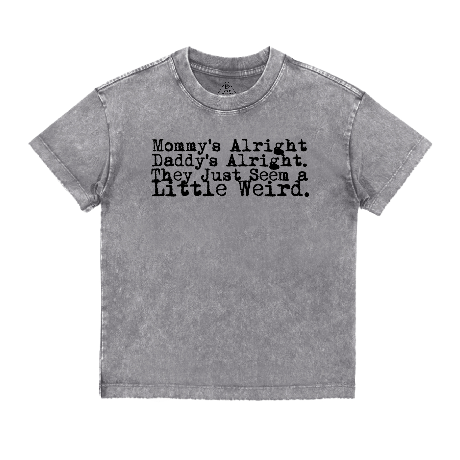 Rock n Roll Mommy Daddy Toddler&Kids Washed Tees