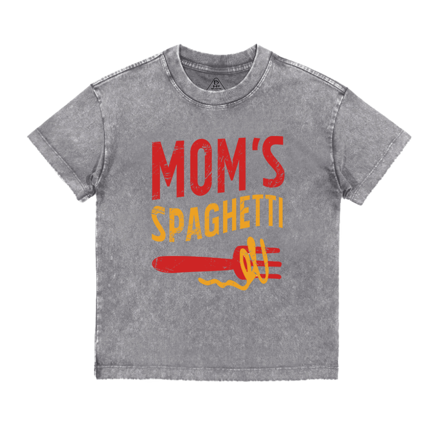 Mom's Spaghetti Toddler&Kids Washed Tees