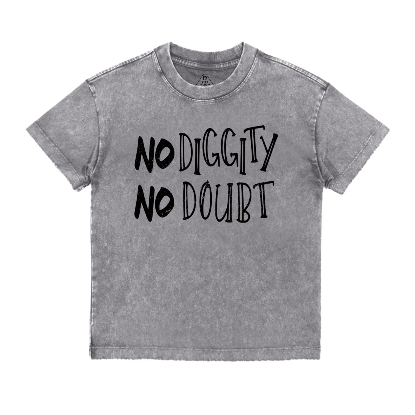 No Diggity Hip Hop Toddler&Kids Washed Tees          
