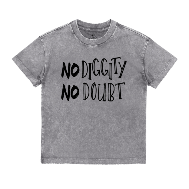 No Diggity Hip Hop Toddler&Kids Washed Tees          