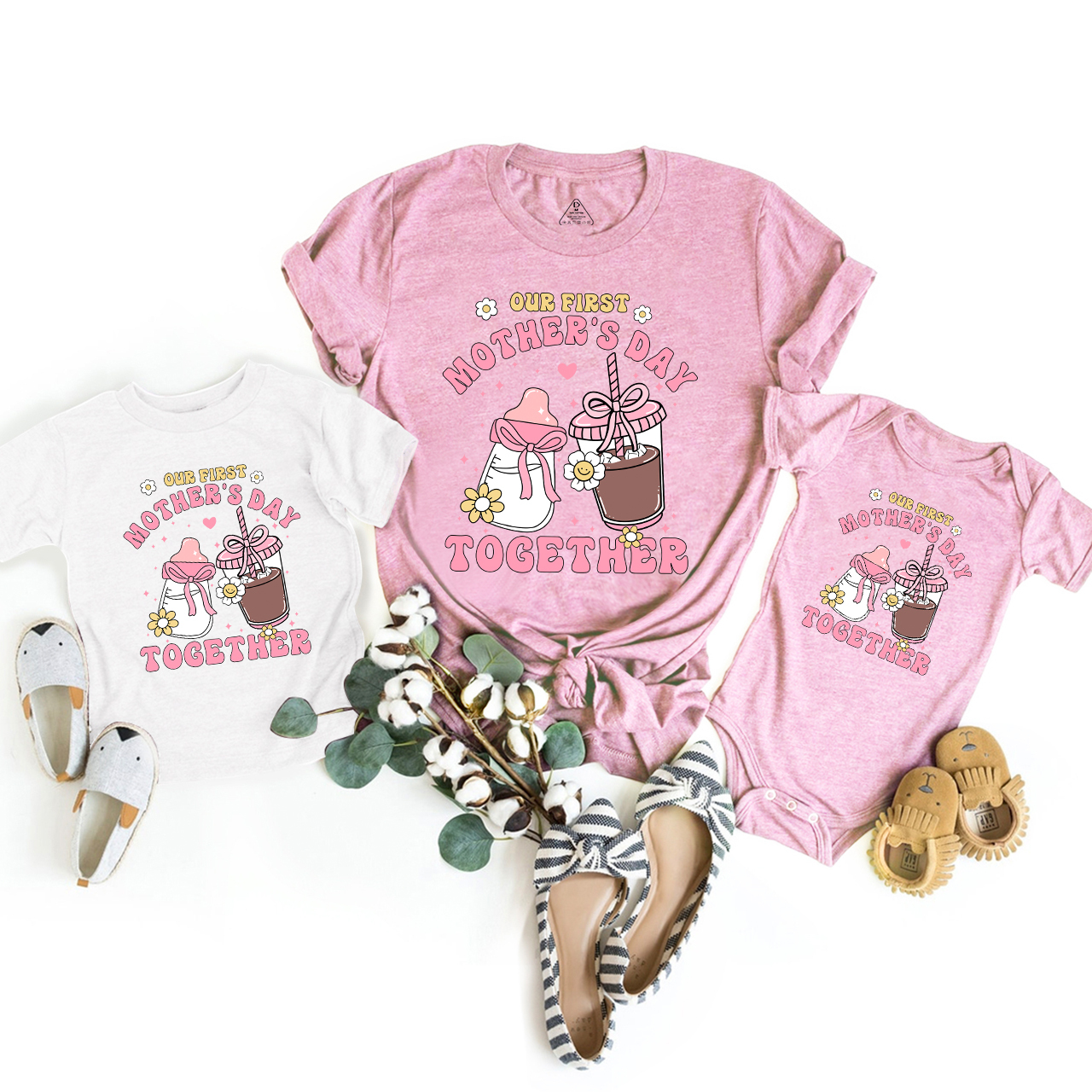 Personalized Our First Mothers Day Together Mom&Me Matching Tees