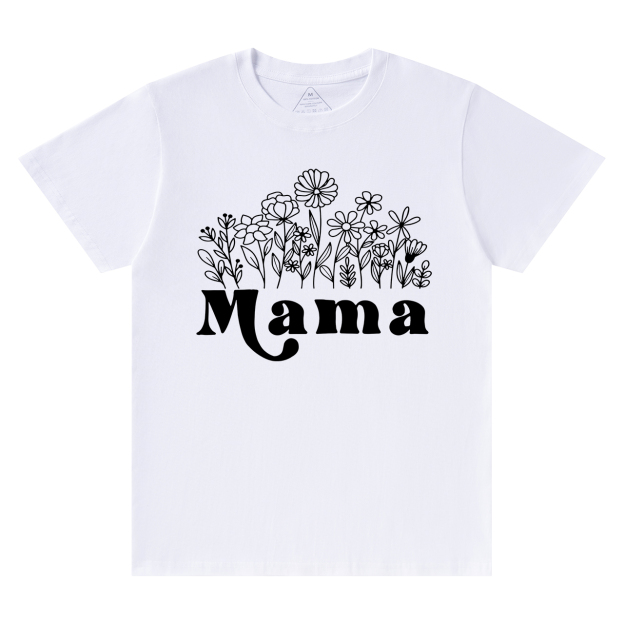 Mama Wildflowers Retro Gift Shirts