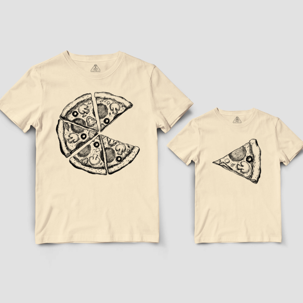 Pizza And Pizza Slice Dad&Me Matching T-Shirts