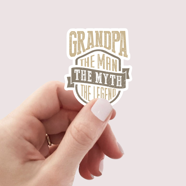 Grandpa The Man The Myth The Legend Gift Stickers