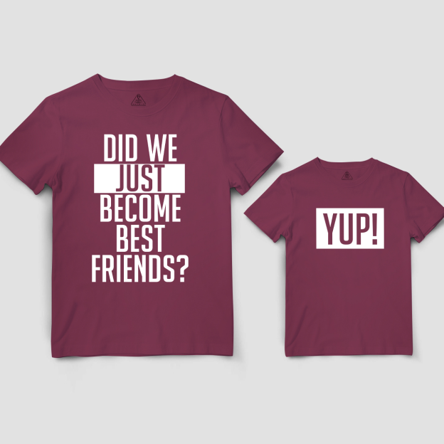 Did We Just Become Best Friends？YUP! Matching Shirts For Dad And Me