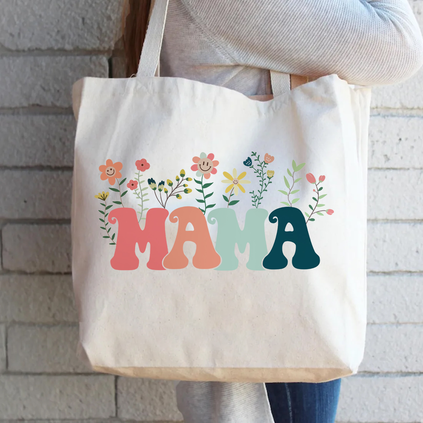 Month Flower Tote Bag