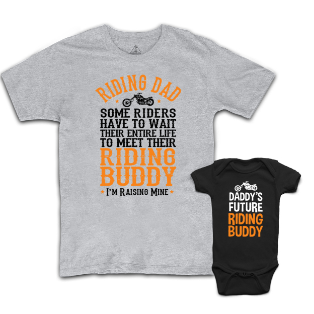 Motorcross,Motorcycle Dad&Me Matching Shirts