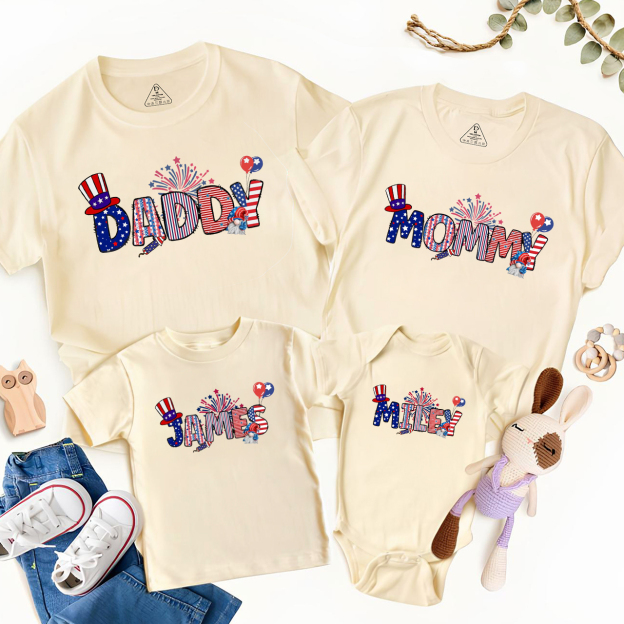 Personalized 4th Of July Family Matching Shirts