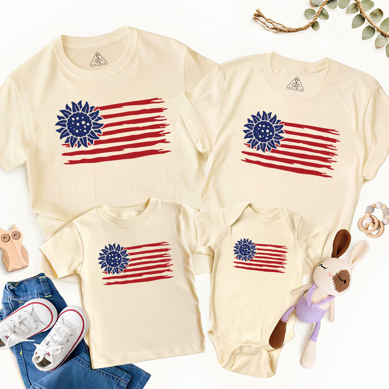 Fourth Of July Apparel Independence Day Family Matching Shirts