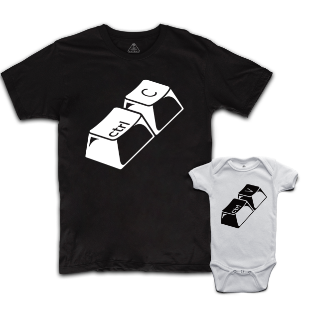 Funny Copy Paste Matching Dad and me Shirt