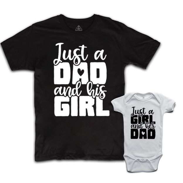 Just A Dad And His Girl Dad&Me Matching Shirts