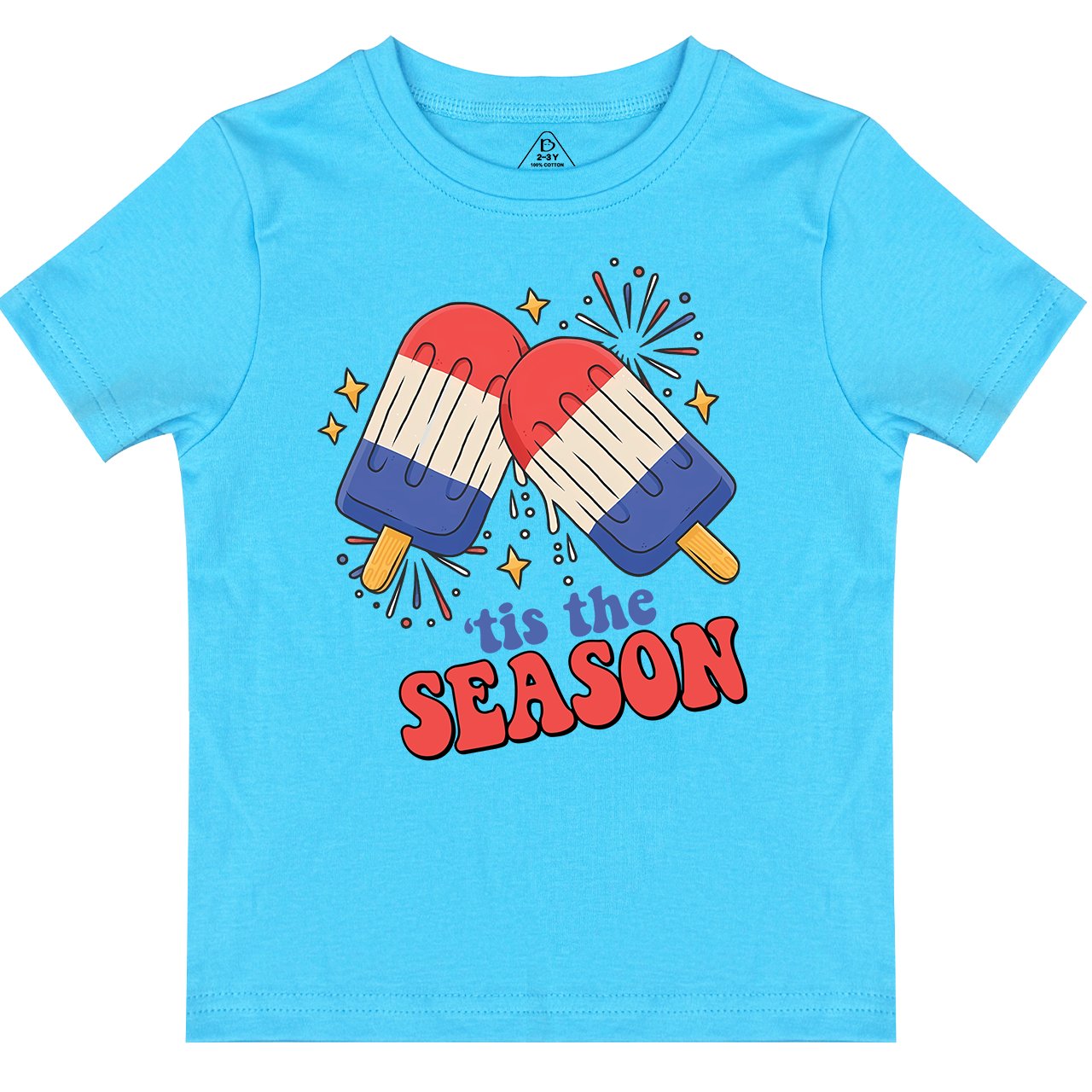 Fireworks Ice Cream Independence Day Kids Shirts