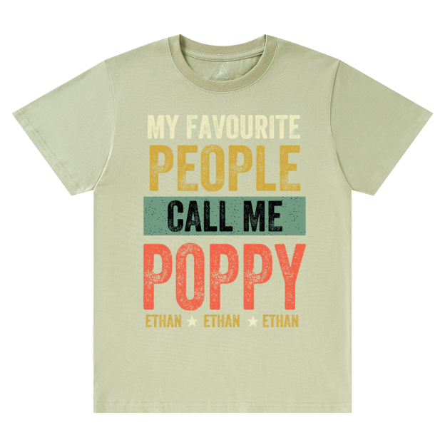Call Me Poppy Grandpa Shirt Personalized With Name