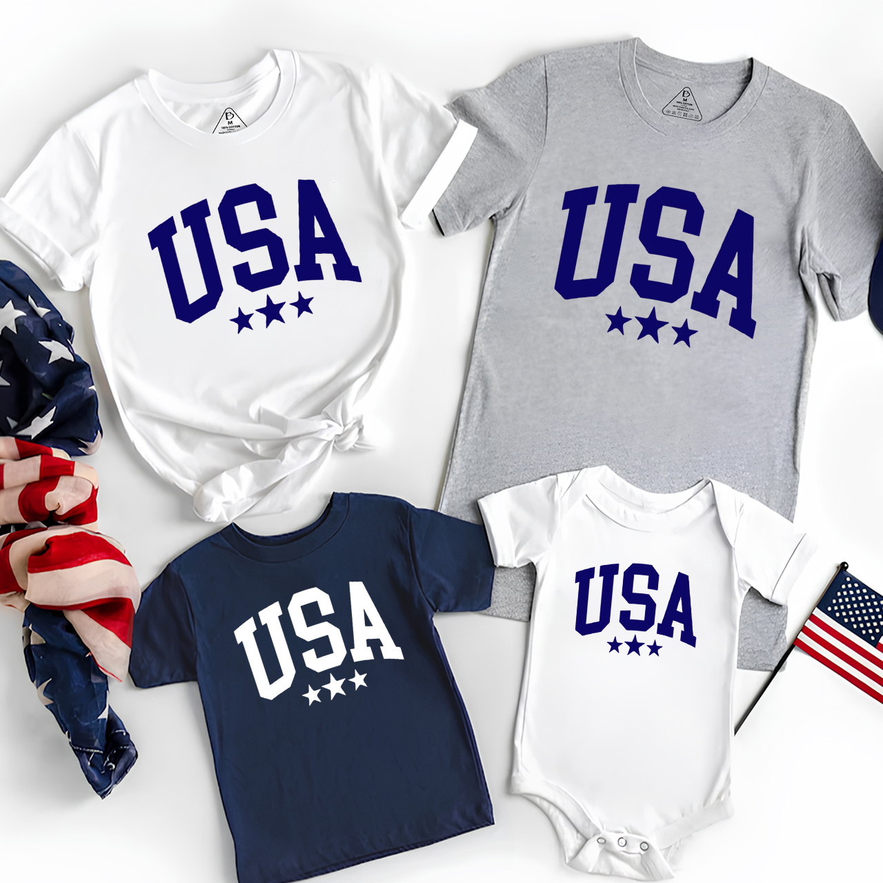 Fourth of July Family Matching Shirts