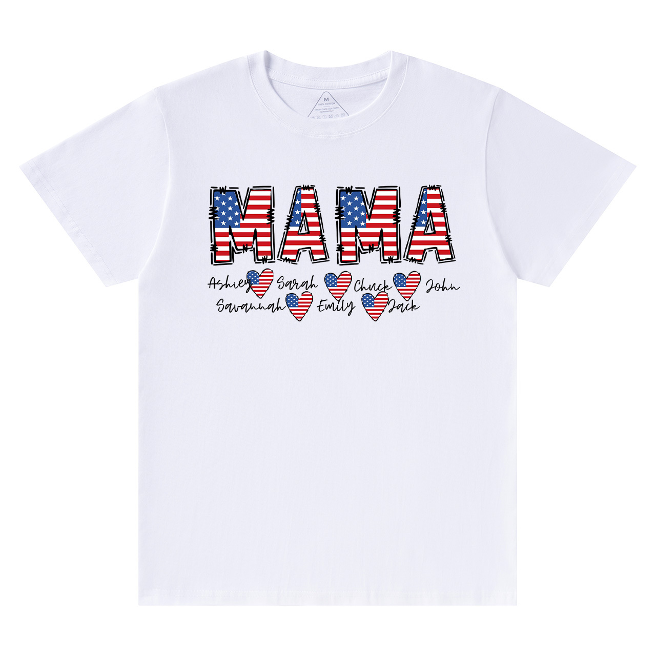 Personalized Name Independence Day Mama T-Shirts
