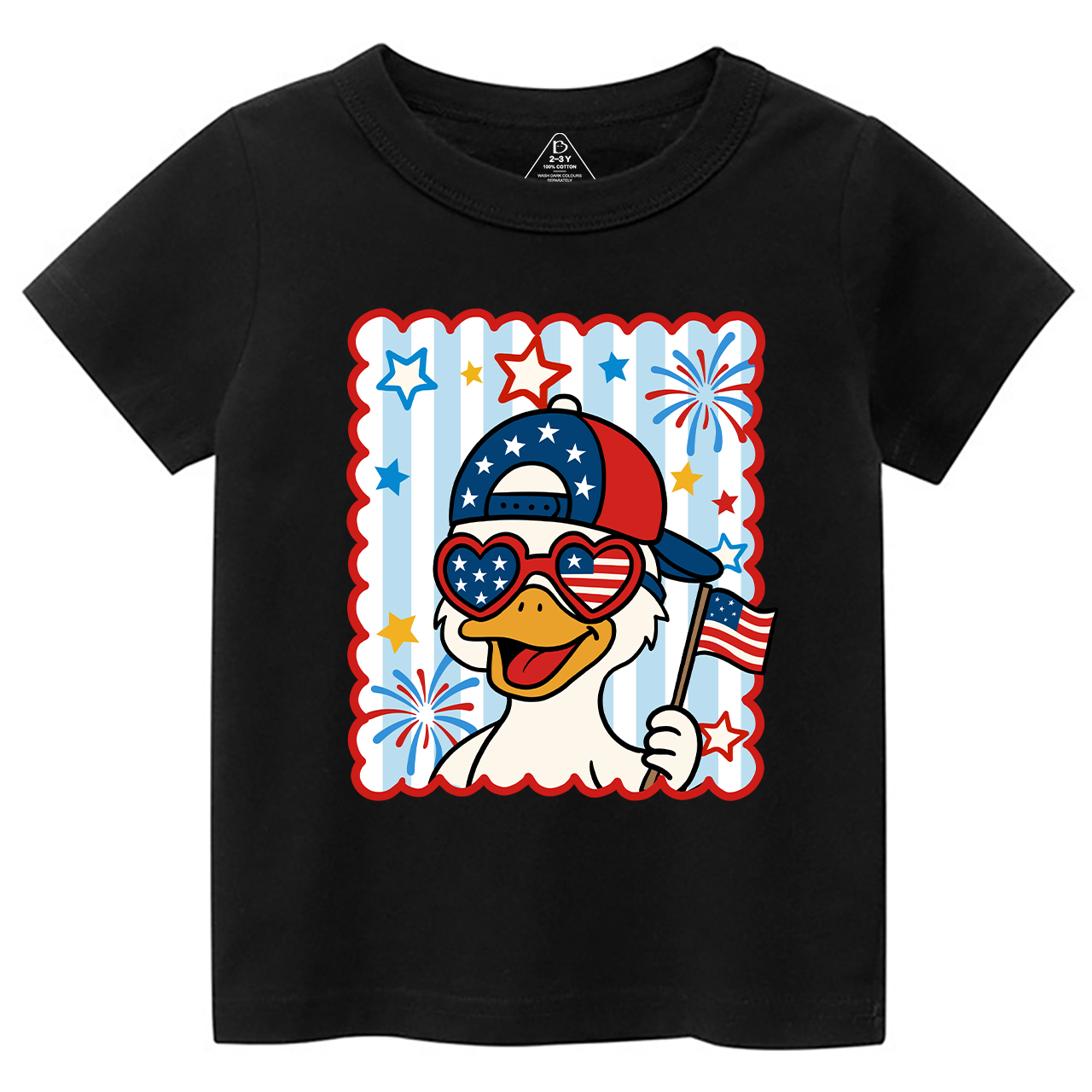 Patriotic Goose Toddler&Kid's Tees Beepumpkin 