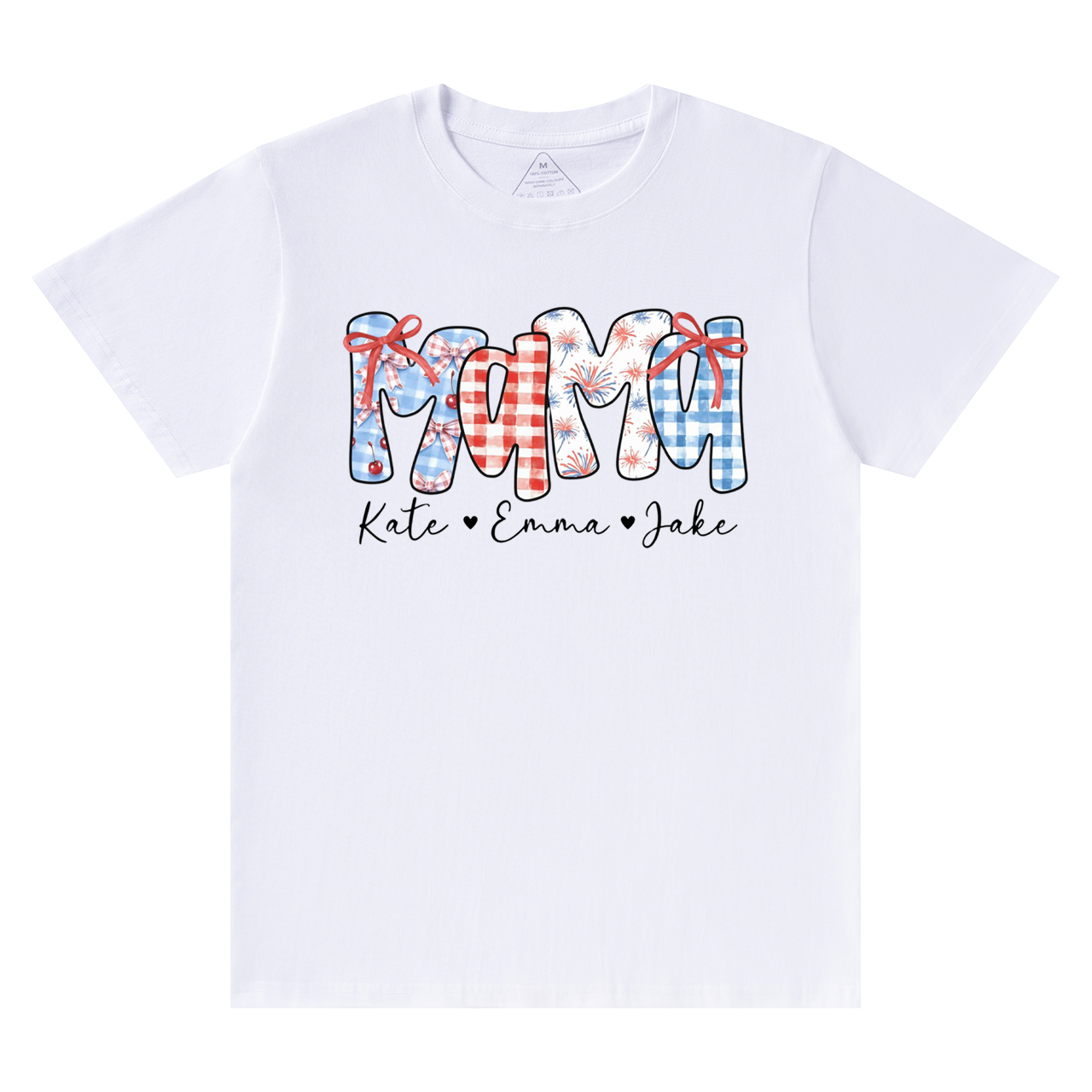 Personalized 4th Of July Mama T-Shirts