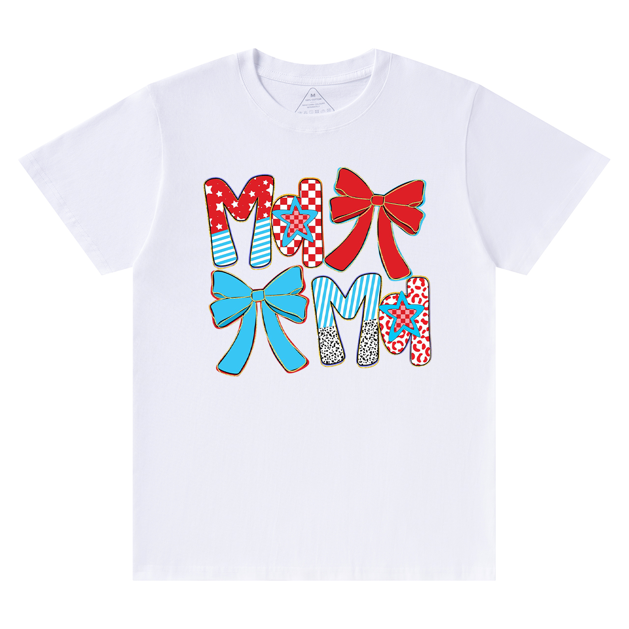 Preppy Patriotic Mama Coquette T-Shirts