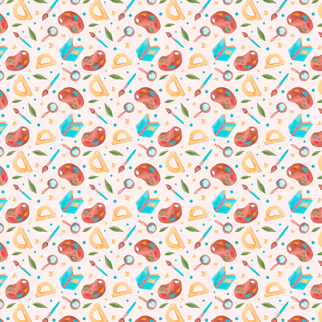 Watercolor Paint All Over Print Kids Dress