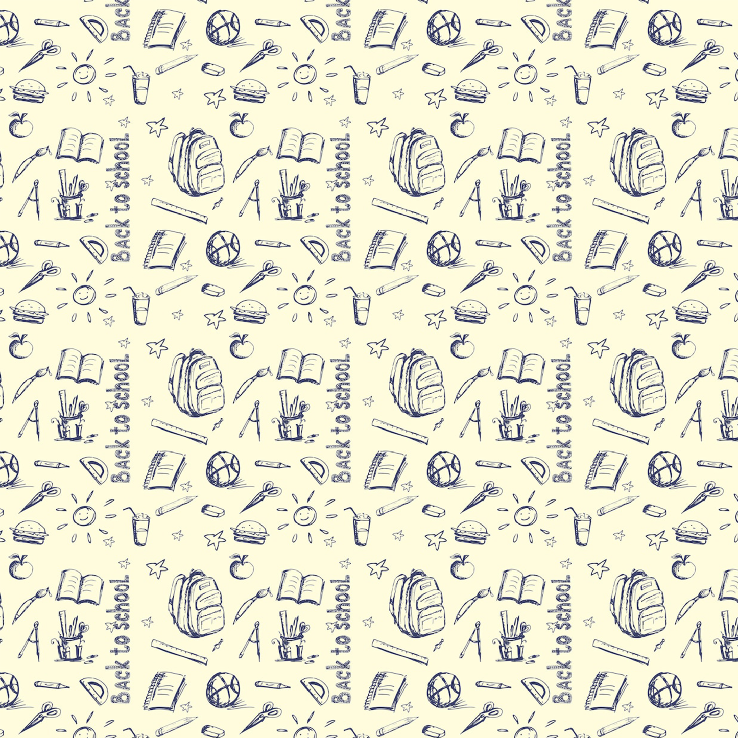 Back To School All Over Print Kids Tees