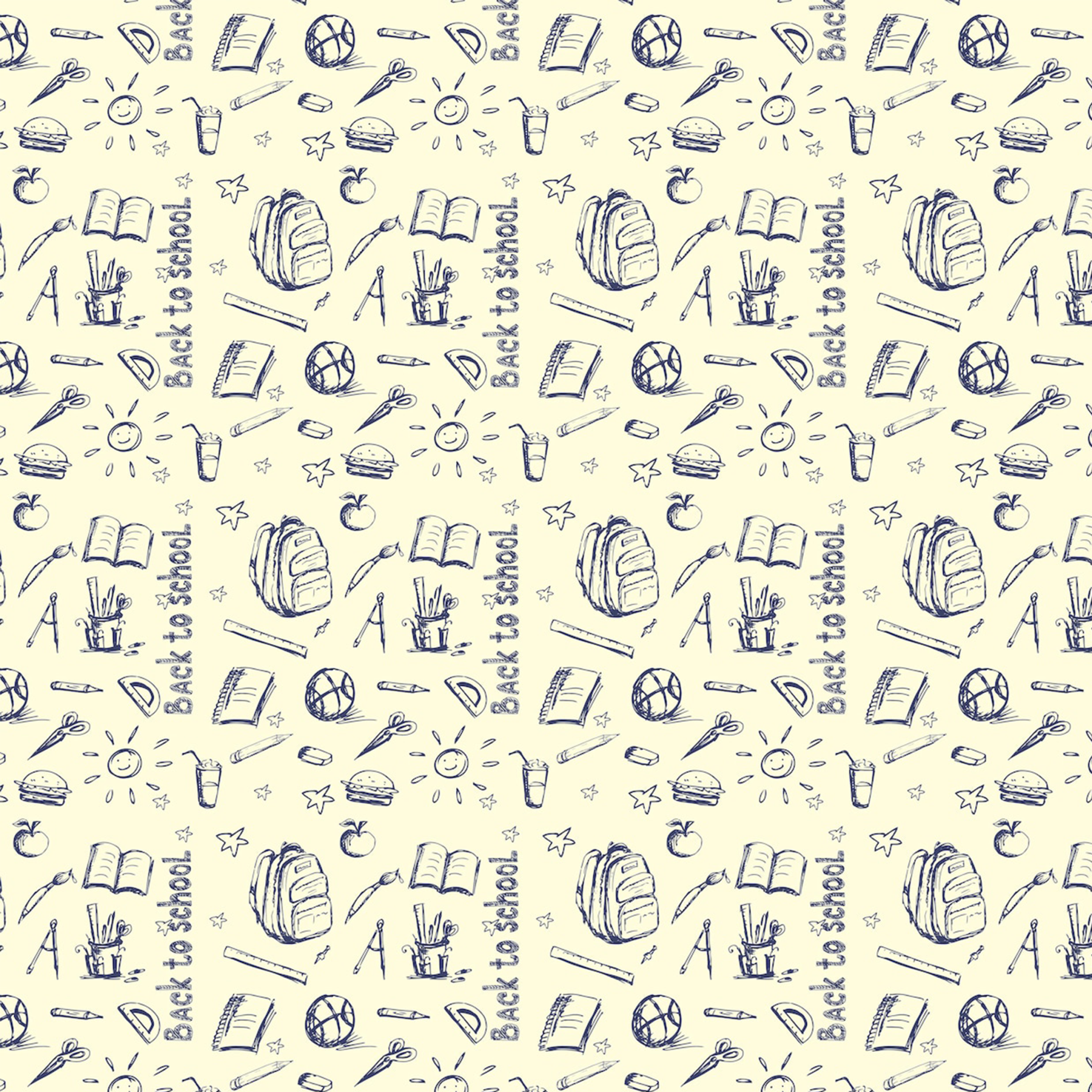 Back To School All Over Print Kids Tees