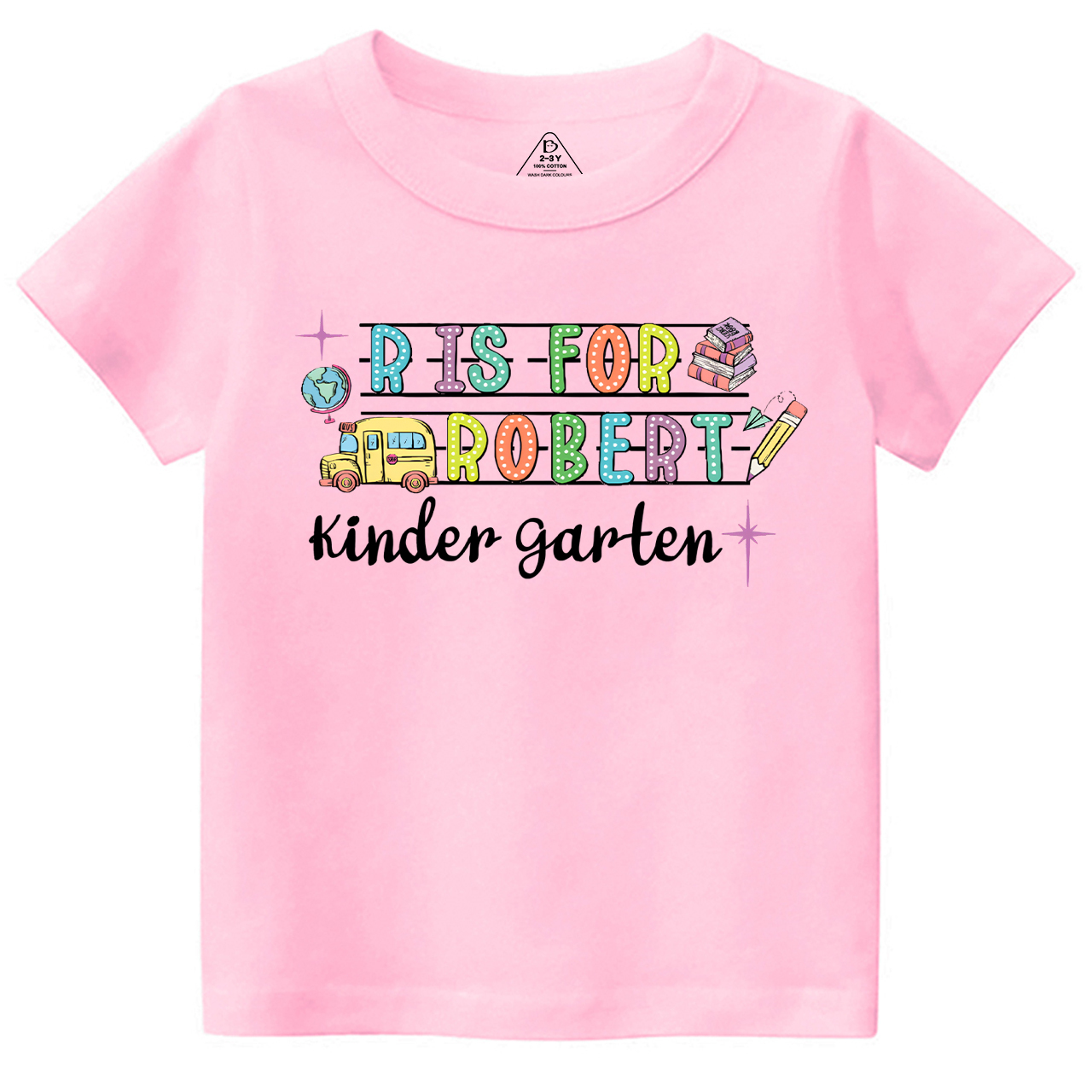 Personalized Alphabet Back To School Toddler&Kid's Tees Beepumpkin