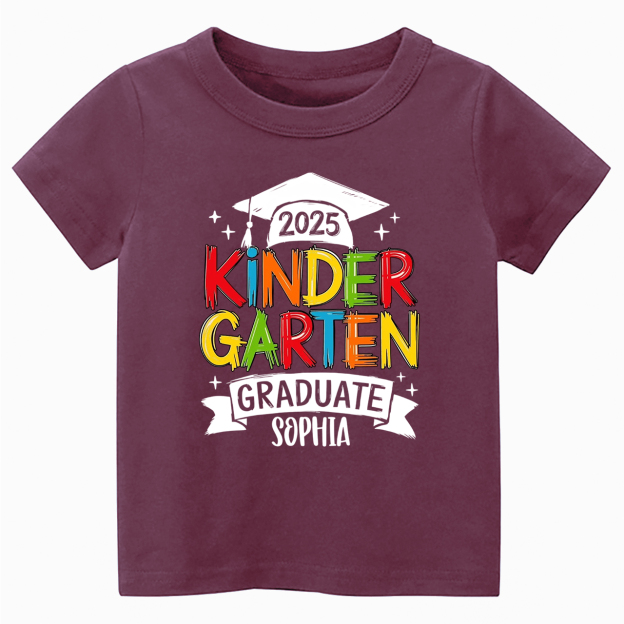 Personalized Kindergarten Graduation Toddler&Kid's Tees Beepumpkin