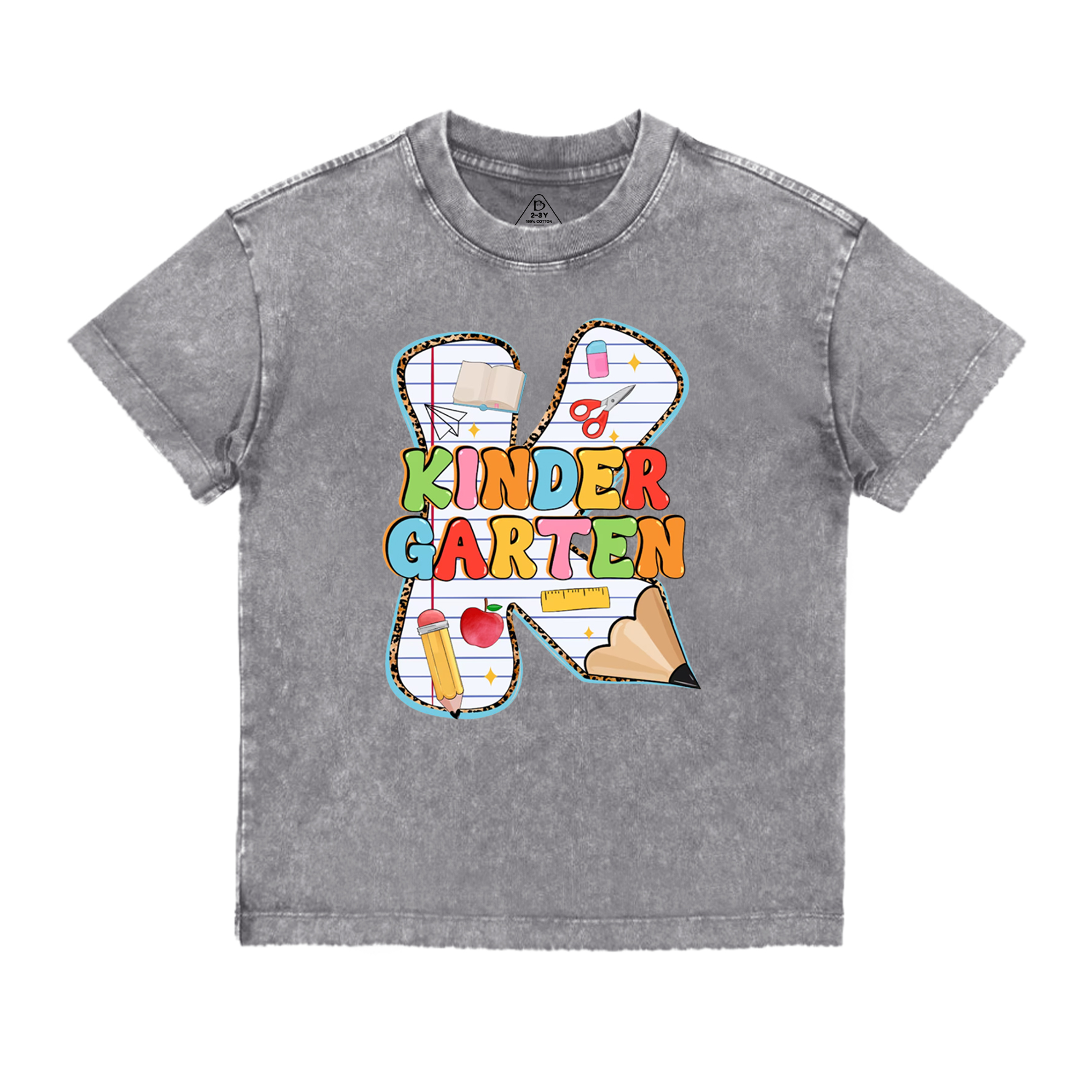 Personalized Alphabet Book Toddler&Kids Washed Tees